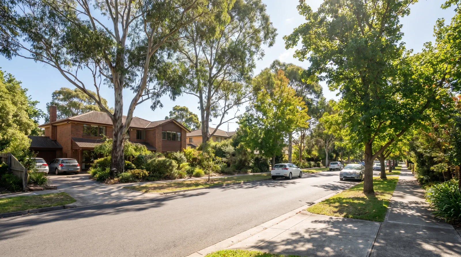 A street scene in Mount Waverley, Melbourne south-east