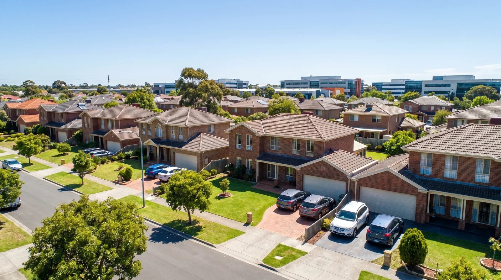 A street scene in Mulgrave, Melbourne south-east